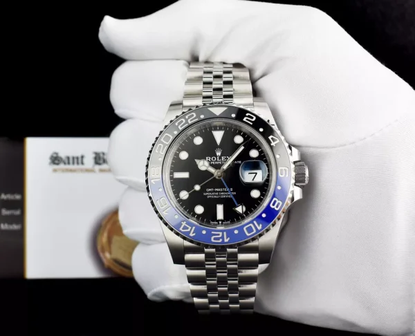 ROLEX – 2023 Stainless Steel GMT Master II Batgirl CARD 126710 BLNR – SANT BLANC for sale