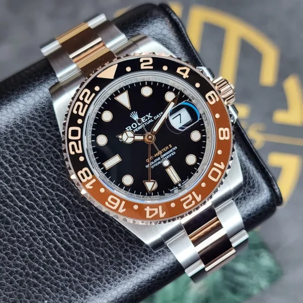 2023 ROLEX GMT MASTER II 126711CHNR 40MM STEEL ROSE GOLD ROOTBEER CERAMIC B/P for sale