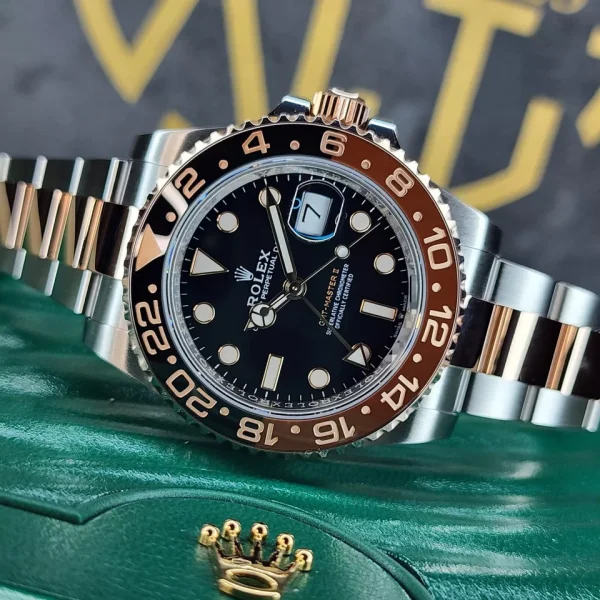 2023 ROLEX GMT MASTER II 126711CHNR 40MM STEEL ROSE GOLD ROOTBEER CERAMIC B/P for sale