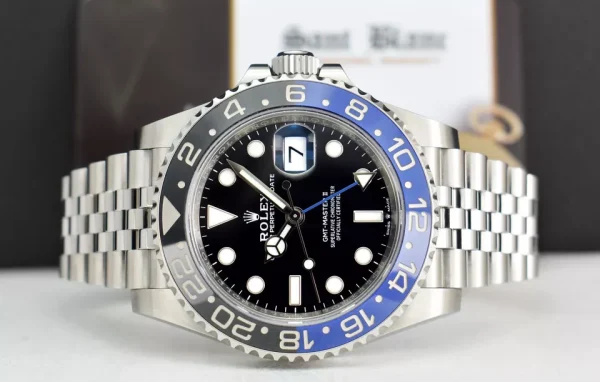 ROLEX – 2023 Stainless Steel GMT Master II Batgirl CARD 126710 BLNR – SANT BLANC for sale