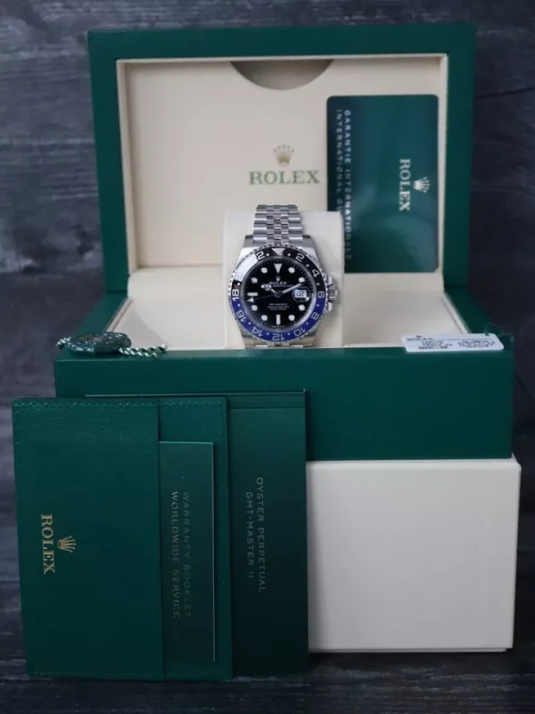 Rolex 40325: GMT-Master II “Batgirl”, Watch Ref. 126710BLNR, 2023 Full Set for sale