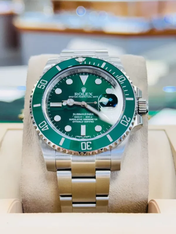 Rolex Submariner Hulk 116610LV Green Ceramic Bezel Oyster Watch MINT for sale