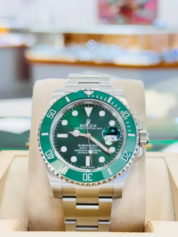 Rolex Submariner Hulk 116610LV Green Ceramic Bezel Oyster Watch MINT for sale