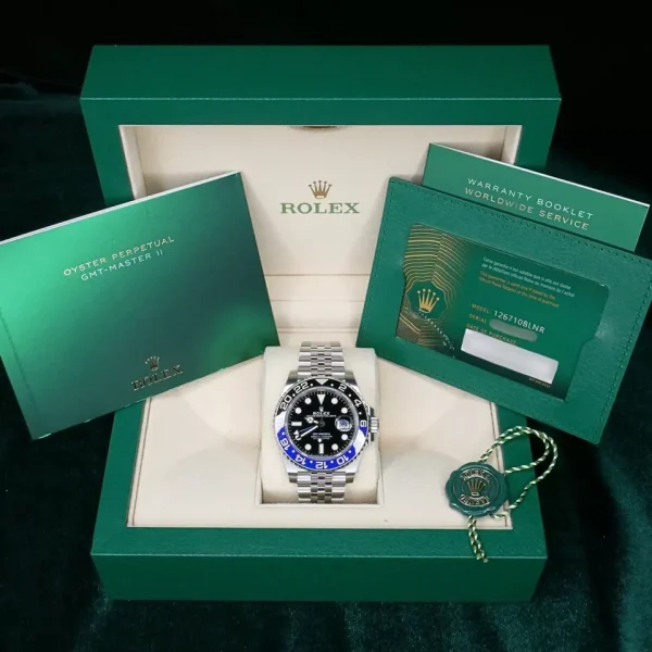 2024 Rolex GMT-Master II “Batgirl” 40mm Jubilee Blue Black Bezel for sale