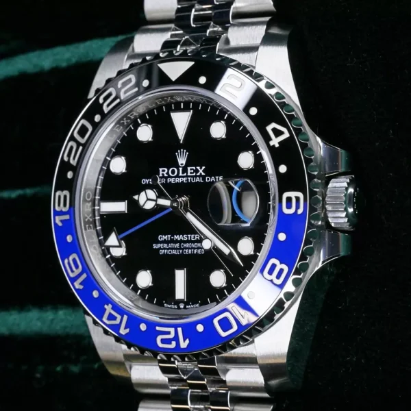 2024 Rolex GMT-Master II “Batgirl” 40mm Jubilee Blue Black Bezel for sale