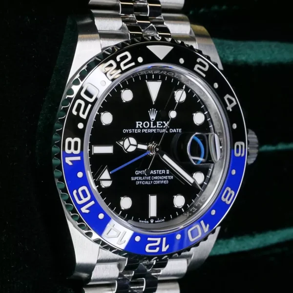 2024 Rolex GMT-Master II “Batgirl” 40mm Jubilee Blue Black Bezel for sale