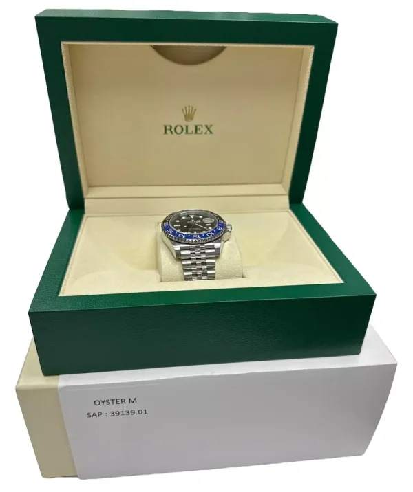 MINT 2023 Rolex GMT-Master II BATGIRL Blue 40mm JUBILEE Steel 126710 BLNR BOX for sale