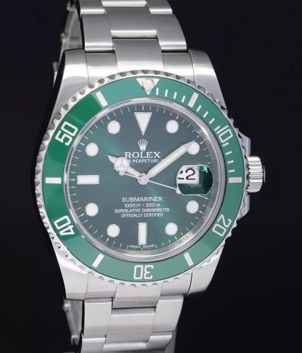 2018 MINT Rolex Submariner Hulk 116610LV Green 40mm Ceramic Watch Box for sale
