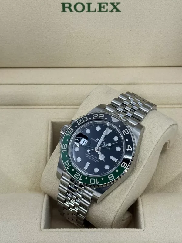 Mint Rolex GMT-Master II, 40mm, Sprite, Jubilee, 126720VTNR-0002, dated 2023 for sale