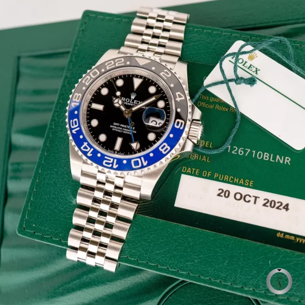 ROLEX GMT-MASTER II 126710 BLNR BATMAN JUBILEE NEVER WORN 2024 for sale