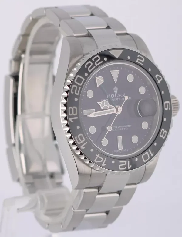 Rolex GMT-Master II Stainless Steel Black 40mm Ceramic BLUE LUME 116710 Watch for sale