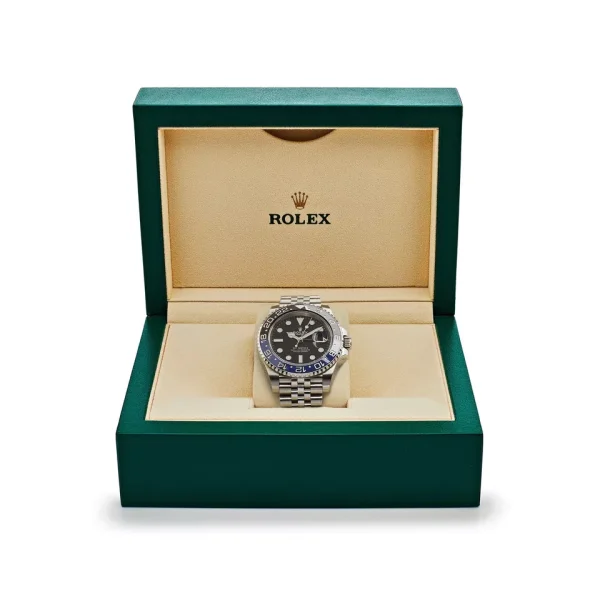 Rolex GMT-Master II 126710BLNR Silver Jubilee Bracelet with Blue and Black Bezel for sale