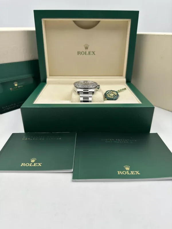 Rolex GMT Master II Bruce Wayne Oyster Bracelet 126710GRNR Box & Papers 2024 for sale
