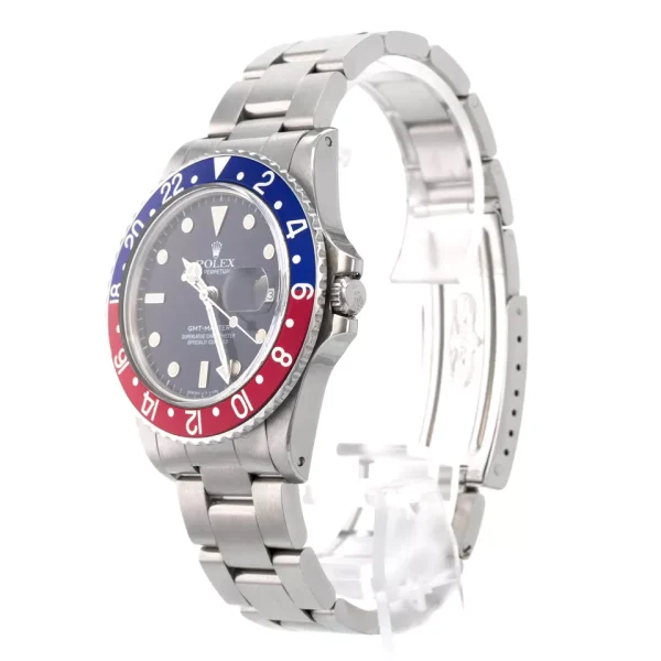 Rolex GMT-Master II 16750 Pepsi Blue Red Vintage Patina Oyster Steel for sale