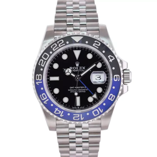 2021 MINT Rolex GMT Master Batman Blue Jubilee Ceramic 126710BLNR Watch Box for sale