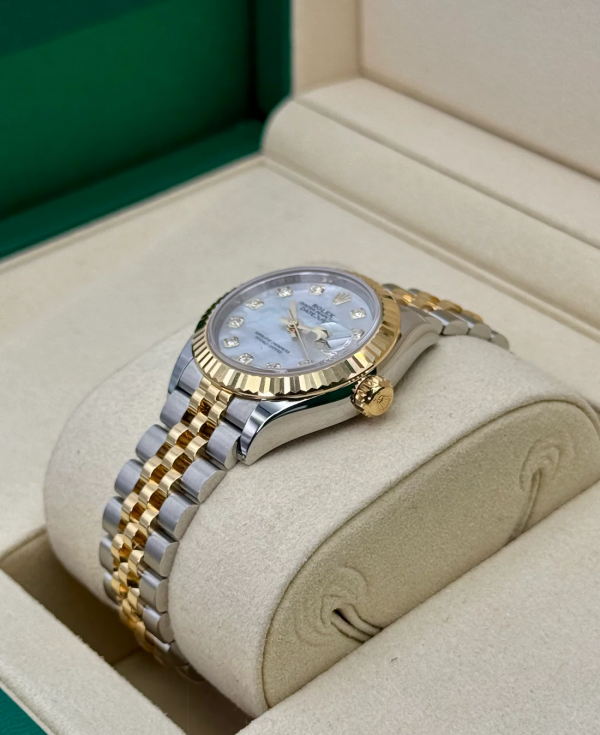 2025 Rolex Lady Datejust 28mm 279173 Jubilee MOP Diamond Dial (Unworn) (No. 2 of 2) for sale