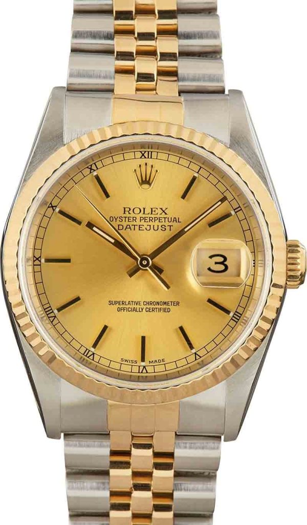 Rolex Datejust 16233 Stainless Steel & Gold for sale